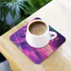 Astronaut - Neon - Roze - Wolken onderzetter kurk middel -sfeer5