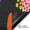 Bloemen - Bladeren - Abstract - Rood Deurmat klein -antislip_NL