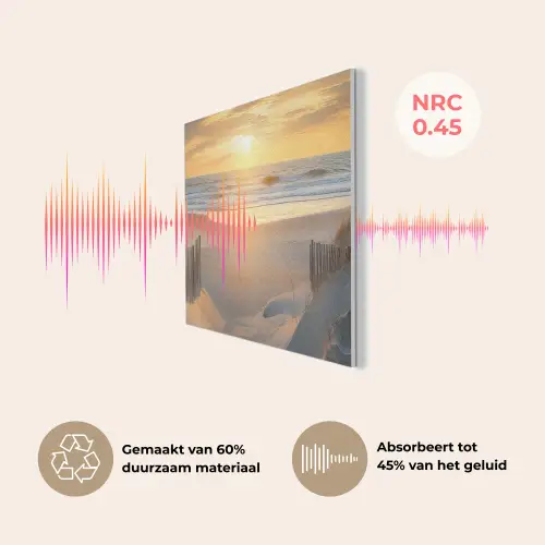 Strand - Duinen - Zonsondergang PET vilt middel -USP_NL