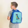 Dino - Dier - Zonnebril Kinderrugzak - Blauw middel -sfeer2