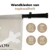 Kerst - Let it snow - Sneeuwvlok - Winter - Quotes Wandkleed katoen klein -sfeer2