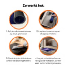 Ruimte - Sterren - Kleurrijk Inductie beschermer vinyl 3mm klein -zzzzzzz-td-werking