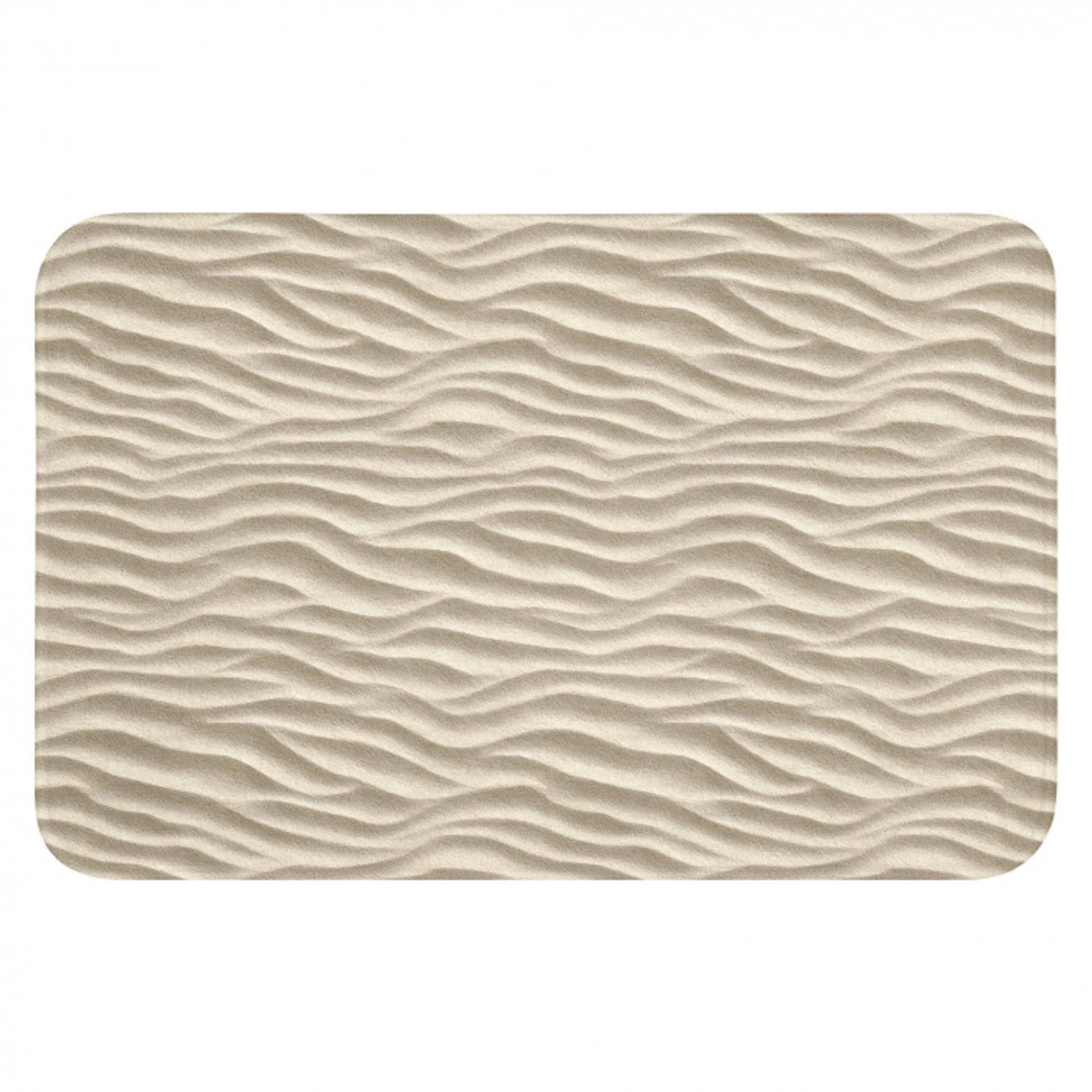 Zand - Golven - Beige WCmat klein 1009 -3d