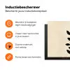 Minimalistisch - Tak - Bladeren - Zwart Inductie beschermer vinyl 3mm klein -zzzzzzz-td-ups
