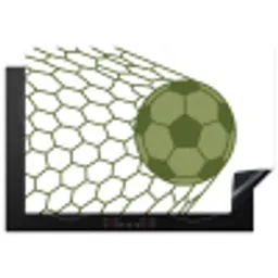 Voetbal - Goal - Sport - Groen Inductie beschermer vinyl 3mm klein -3d