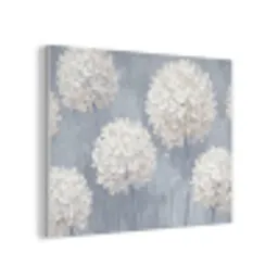 Bloemen - Illustratie - Blauw PET vilt klein -3d