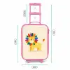 Leeuw - Manen - Kleurrijk Kinderkoffer - Roze klein -productfoto_formaten