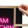 Man - Tekst - Neon Light Box met batterij (Wandlamp) middel -USP_websiteprintNL