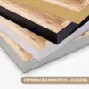 Doorkijk - Hert - Sneeuw - Winter - Bos - Dieren Textielframe zwart klein -USP_kleurenNL