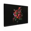 Bloemen - Boeket - Sierlijk Tuinposter op houten frame 2 cm dik klein -3d