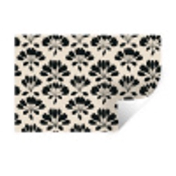 Abstract - Patroon - Zwart Muursticker klein 286 -3d