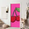 Kers - Roze - Fruit deurposter klein -sfeer6