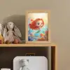 Zeemeermin - Water - Vissen - Rood Light Box met kabel klein -sfeer2_kind
