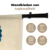Lijst - Bloemen - Lichtblauw - Illustratie Wandkleed katoen klein -sfeer2