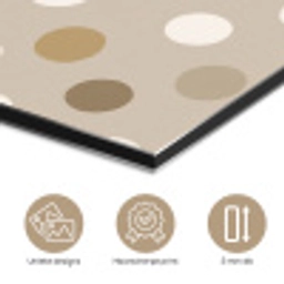 Polka - Dots - Beige aluminium wit klein 46 -closeup_NL