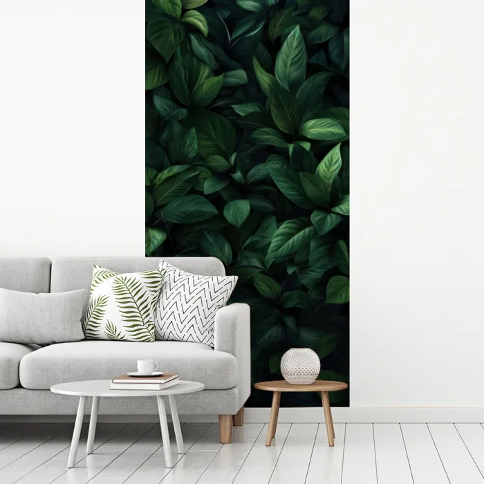 Bladeren - Ovaal - Groen - Nerven fotobehang vinyl groot -woonkamer