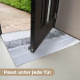 Meer - Dennen - IJs - Winter - Rustgevend Deurmat klein -USP_DE