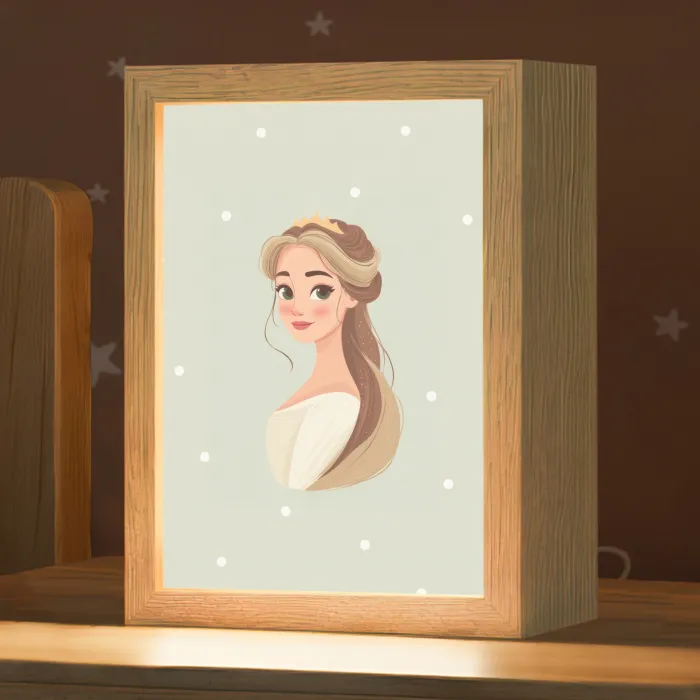Prinses - Tiara - Groen - Stippen Light Box met kabel klein -zzz_3d_website