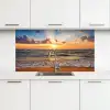 Strand - Zonsondergang - Zee - Wolken - Horizon keuken achterwand 2 middel -3d