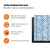 Patroon - Streep - Blauw Inductie beschermer vinyl 3mm klein 276 -zzzzzzz-td-ups