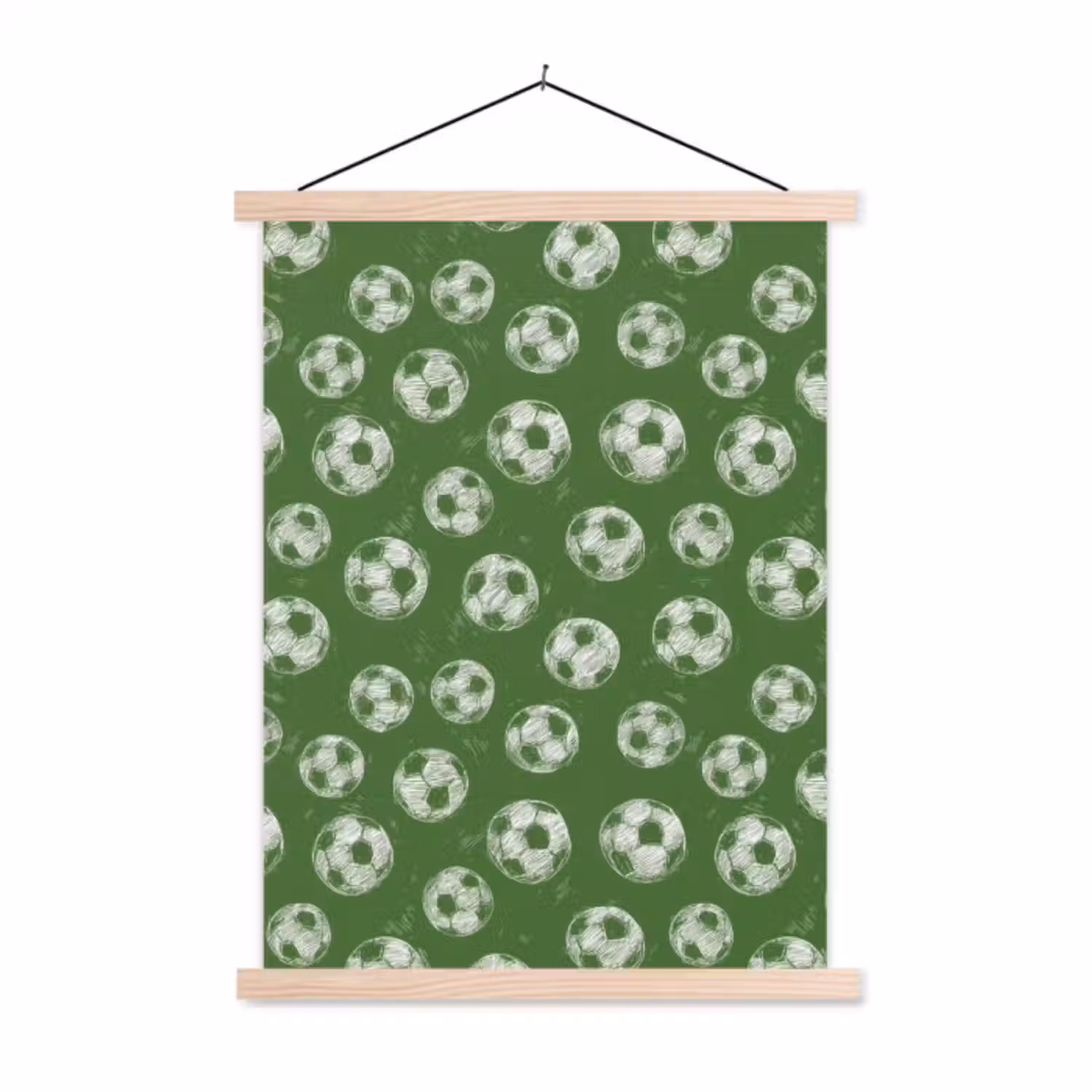 Hanging Poster - Soccer - Sports - Green