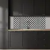 Cirkel - Patroon - Zwart - Wit keuken achterwand 2 middel 871 -sfeer1