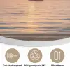 Doorkijk - Zee - Boot - Zonsondergang Akoestische PET Vilt - Rond klein -closeup_NL