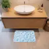 Schuim - Bubbels - Blauw Badmat klein -sfeer1
