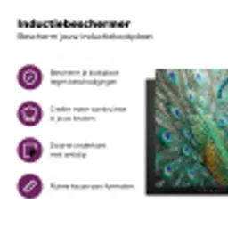 Pauw - Veren - Blauw Inductie beschermer vinyl 3mm klein -zzzzzzz-cc-usp