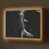 Koi - Vissen - Water - Zwart Light Box met batterij (Wandlamp) middel -z3d_website