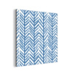 Patroon - Streep - Blauw aluminium wit klein 46 -3d
