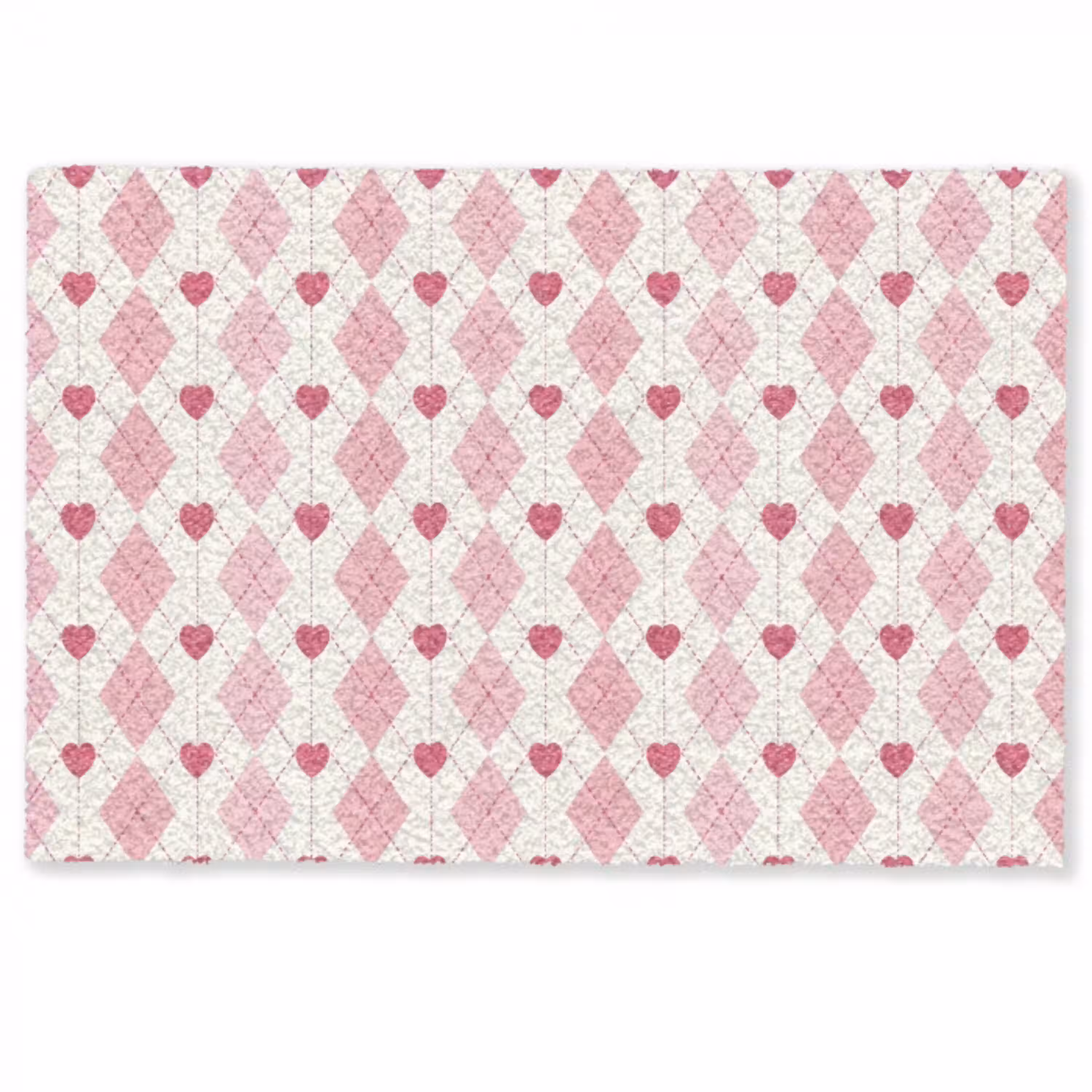 Ruiten - Klassiek - Roze - Wit Deurmat klein 898 -zkaufland3d