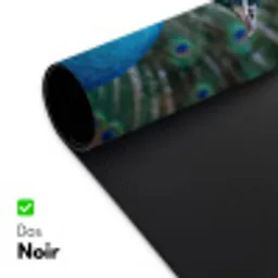 Pauw - Veren - Blauw Muismat XXL klein -zsfeer2_frans