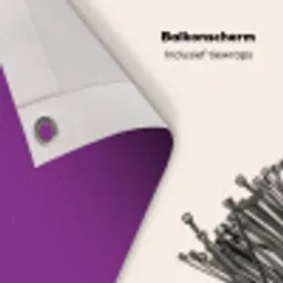 Paars - Kleuren - Effen Balkonbeschermer Duitsland klein 596 -closeup_NL