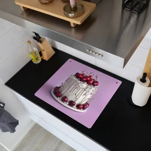 Taart - Kersen - Juwelen - Rood Inductie beschemer met haakjes middel -sfeer1