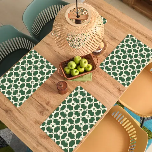 Tegel - Klassiek - Groen Placemat vinyl groot 368 -zzsfeer5_Kitchenyeah-website