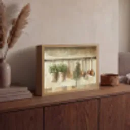 Hout - Keukengerei - Stilleven - Tegels Light Box met batterij (Wandlamp) middel -sfeer2