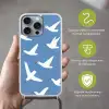 Vogels - Wit - Patroon Hoesje iPhone 16 Pro Max met koord klein -sfeer2_NL
