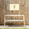 Zwart - Narcis - Illustratie Tuinposter op houten frame 2 cm dik klein -sfeer4
