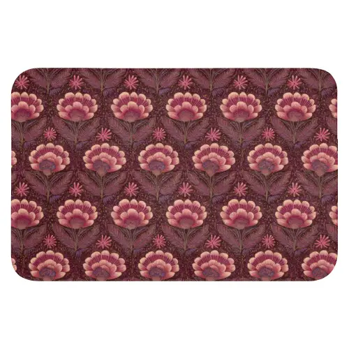 Bloemen - Waaier - Paars WCmat klein 1009 -3d