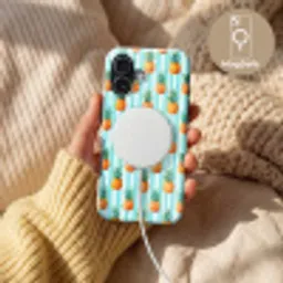 Ananas - Strepen - Groen Toughcase MagSafe Apple iPhone 17 klein 1017 -USP_MagsafeV