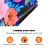 Bloemen - Blauw - Roze Inductie beschermer vinyl 3mm klein -zzzzzzz-td-onderkant