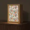 Tropisch - Zomer - Vlinder - Bloemen Light Box met kabel (Tafellamp) klein 925 -z3d_website