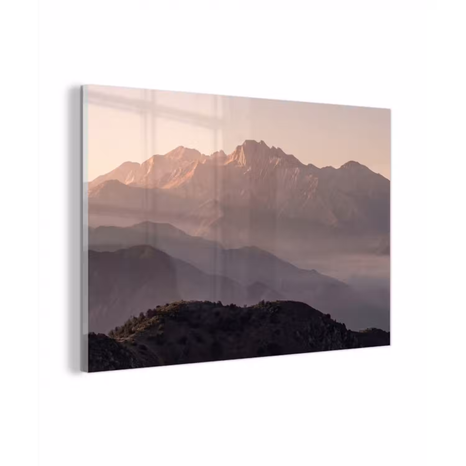 Glasbild - Panorama - Landschaft - Berge