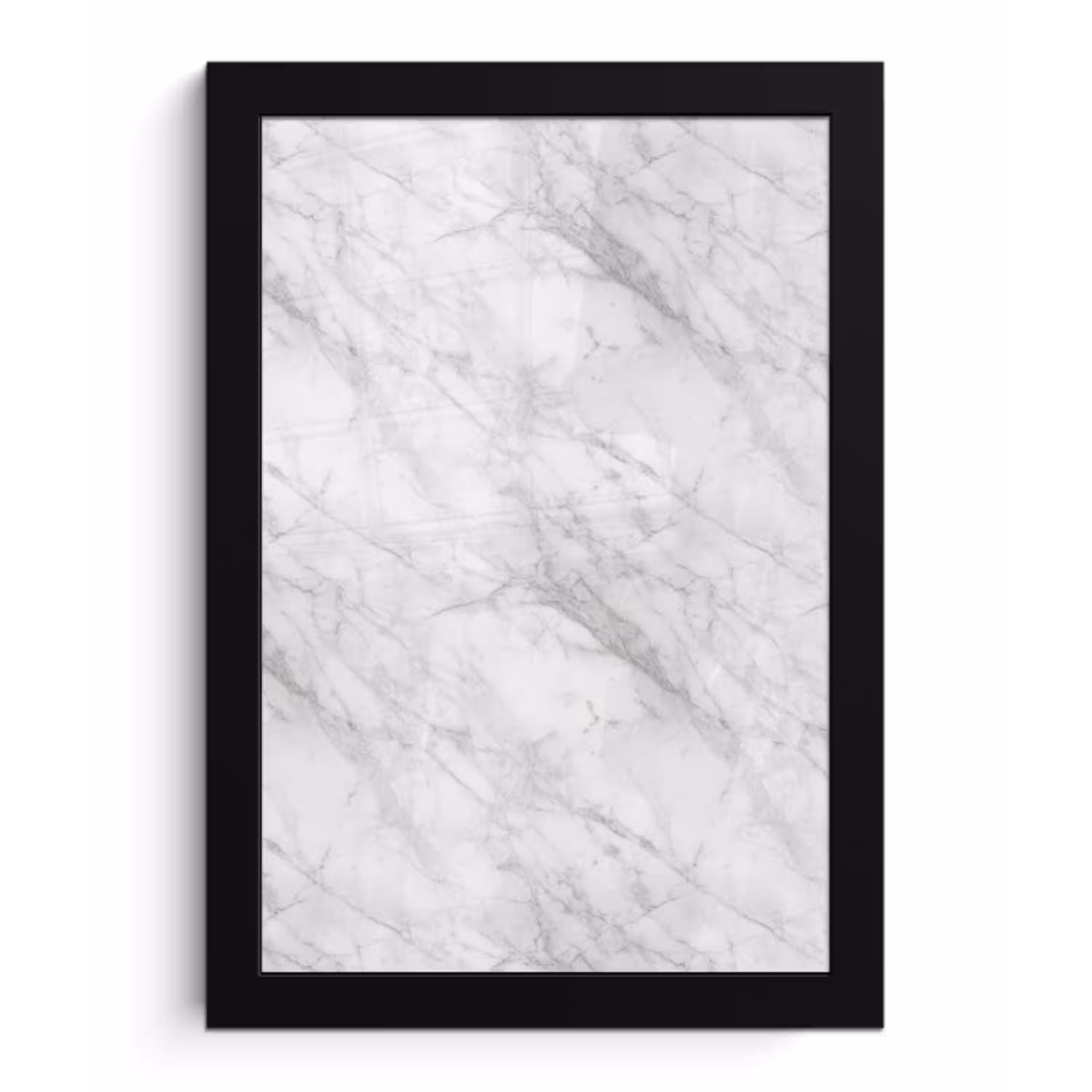 Klassiek - Marmer - Grijs fotolijst zwart zonder passe partout klein 224 -3d
