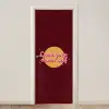 love your damn self - Cirkel - Glitter - Rood deurposter klein -3d_beige