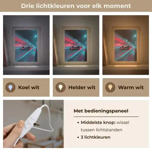 Raceauto - Rood - Snelheid Light Box met kabel klein -USP_lichtkleurNL
