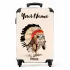 Uil als Indiaan NBS - Handbagage koffer - Kinderen Unisex middel -productfoto_recht