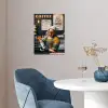 Melkmeisje - Barista - Koffie - Vintage - Kunst - Abstract - Schilderij - Oude meesters poster papier klein -sfeer3