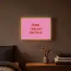 Moeder - Boodschap -Roze Light Box met batterij (Wandlamp) middel -sfeer4